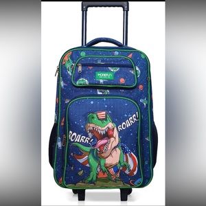Kids suitcase luggage carry on rolling backpack